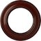 Ekena Millwork Holmdel Ceiling Medallion (Canopies up to 12 7/8"), 20 7/8"OD x 12 7/8"ID x 1"P, Brushed Mahogany CM20HOBMF - alternate 1